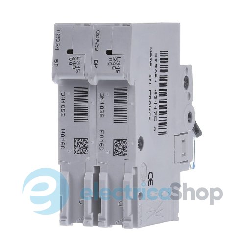 Автоматический выключатель 1P+N, 4A, C, 6kA, 2 мод., Hager MCN504