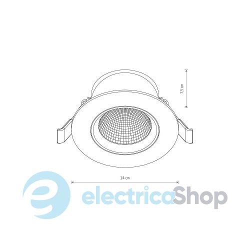 Точечный светильник Nowodvorski EGINA LED 15W 3000K IP20 White 10555