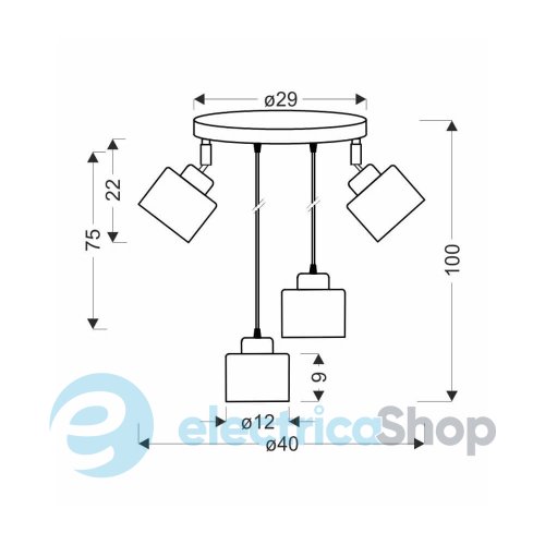 Подвесной светильник Candellux WAMA 34-00507