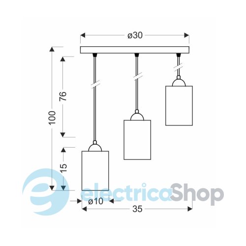 Подвесной светильник Candellux BISTRO 33-00576