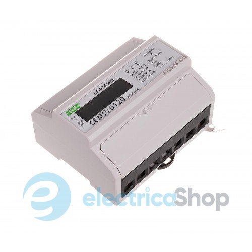 Счетчик электроэнергии LE-03d F&F, 1/3ф. 1x230V, 3х230V/400V, 5(100)А, 1 тариф, активн., DIN,