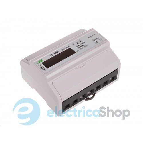 Счетчик электроэнергии LE-03M F&F, 3ф. 3х230V/400V, 10(100)А, 1 тариф, активн., DIN, MODBUS RTU, RS485