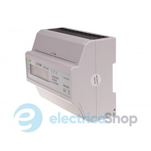 Счетчик электроэнергии LE-03M F&F, 3ф. 3х230V/400V, 10(100)А, 1 тариф, активн., DIN, MODBUS RTU, RS485