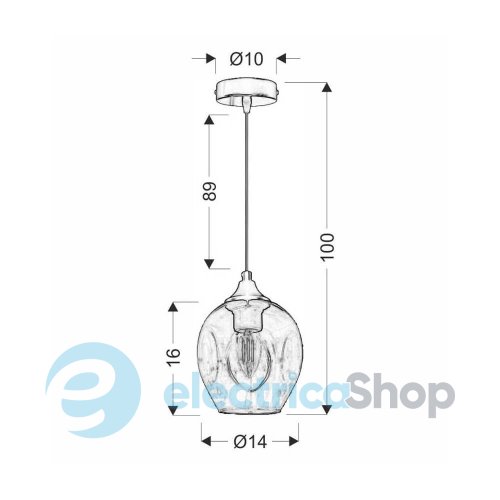 Подвесной светильник Candellux ASPA 31-00583