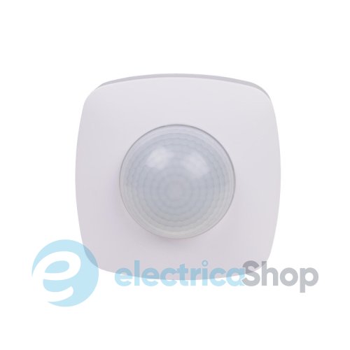 Датчик руху F&F DR-09, накладний, 360° 230V/10А IP20, функція датчик присутності, білий