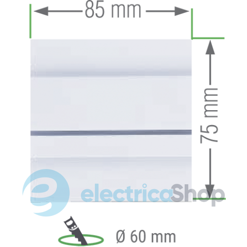 Лестничный светильник LS-LAC Lina F&F, 6000K 12VDC/1.2Вт 100Lm Dimmable антрацит