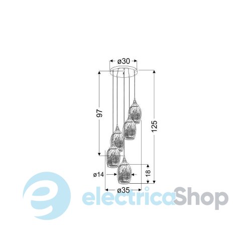 Подвесной светильник Candellux MARINA 35-51639