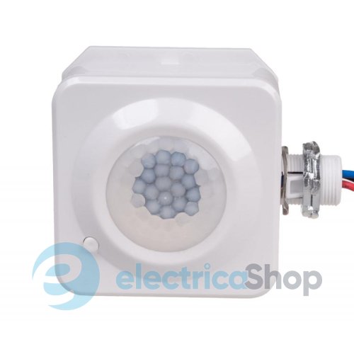 Датчик движения DR-30M F&F, PIR, 80°, коридорный, 30 метров, 230V/16A IP40, белый