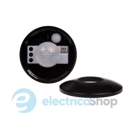 Датчик руху ІЧ DR-06B F&F 360° 230V/16А IP40, накладний, чорний