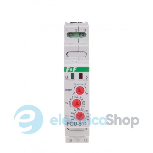 Реле часу PCU-511UNI F&F, багатофункціональне, 1ПК 10А 12÷264V AC/DC DIN