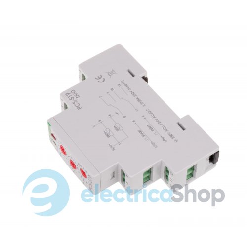 Реле часу PCS-519DUO F&F, багатофункційне, 2NO/NC 8А 230V/AC 24V/ACDC DIN