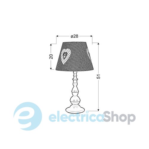 Настільна лампа Candellux SWEET 41-64189