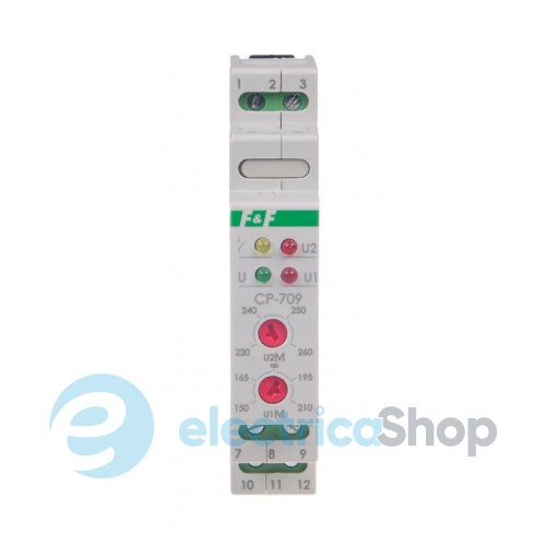 Однофазное реле CP-709 F&F, 150÷260V 16А 1ПК, DIN, без блокировки на время