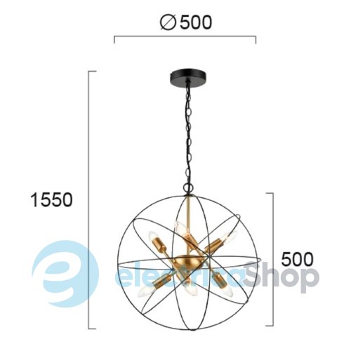 Люстра Viokef Atom 4252000