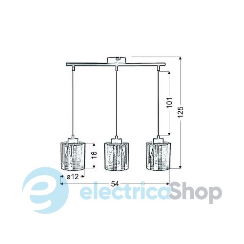 Підвісний світильник Candellux COX 33-53886