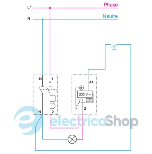 Імпульсне реле RESI9 16A 1НВ 230V/AC DIN Schneider Electric R9C30116