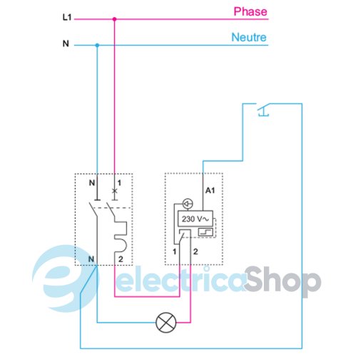 Імпульсне реле RESI9 16A 1НВ 230V/AC DIN Schneider Electric R9C30116