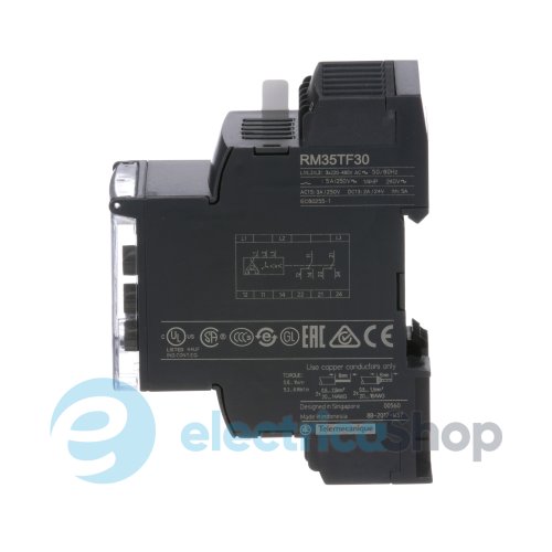 Багатофункціональні трифазні реле контролю живлення 3ф. 2ПК 5А 220-480V/AC SE RM35TF30