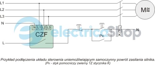 Реле пропадання і асиметрії фаз F&F CZF ПК 10А 400/230V+N