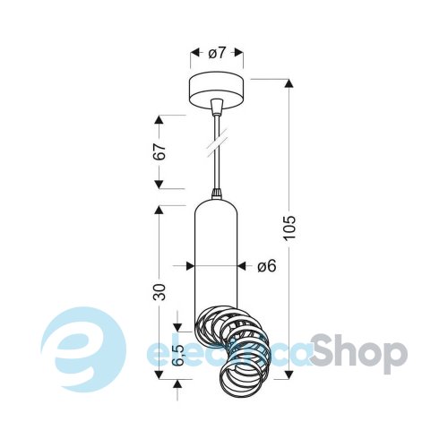 Подвесной светильник Candellux TUBA 31-77714