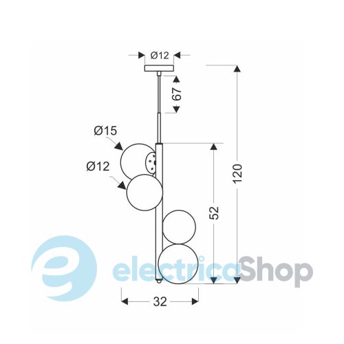 Люстра Candellux CORDEL 34-01559