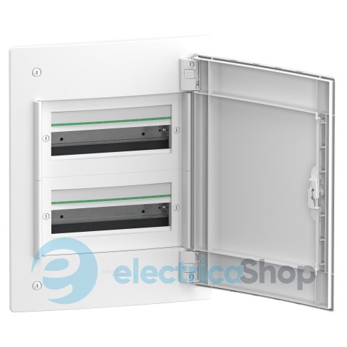 Распределительный щит врезной, 2 ряда по 13 модулей, белые двери, PrismaSeT XS, SE LVSXN213