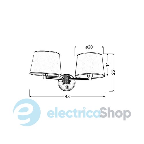 Бра Candellux IBIS 22-00890
