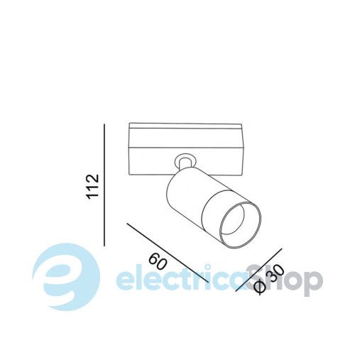 Трековий світильник LTX IN LINE ZOOM LED 5.4W, 3000K (06.0369.6.930.BK)