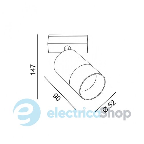 Трековий світильник LTX IN LINE ZOOM LED 13W, 4000K (06.0599.13.940.BK)