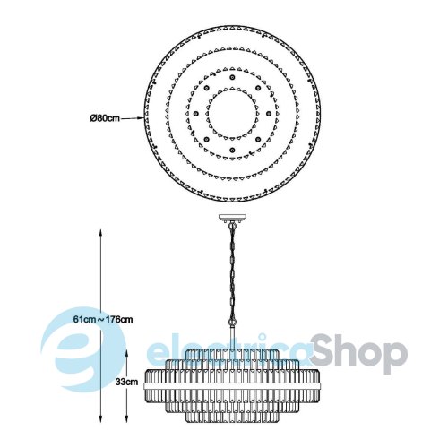 Люстра Zuma Line CONSTANTINOPLE P0567-16A-2GAC