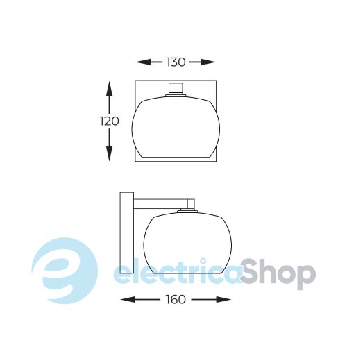 Бра Zuma Line CRYSTAL (W0076-01A-F7HF)