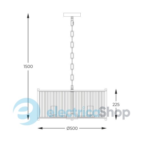 Люстра Zuma Line MARMO 2200131P-L