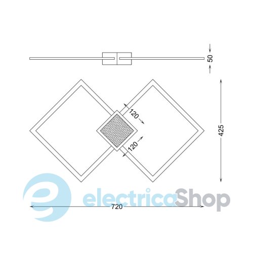 Потолочный светильник Zuma Line HEX RLX96474-1B