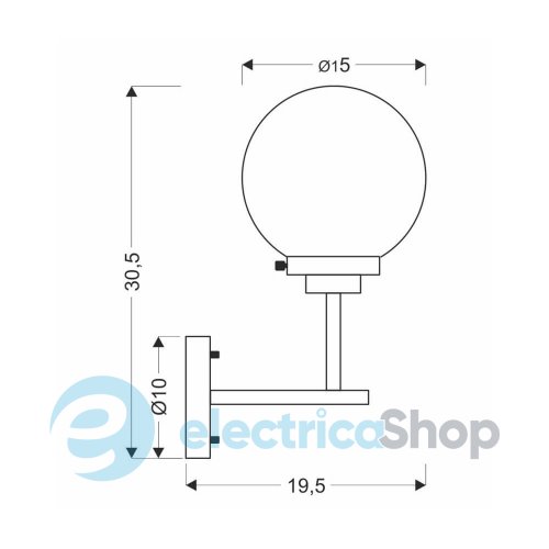 Бра Candellux Lens 21-01283