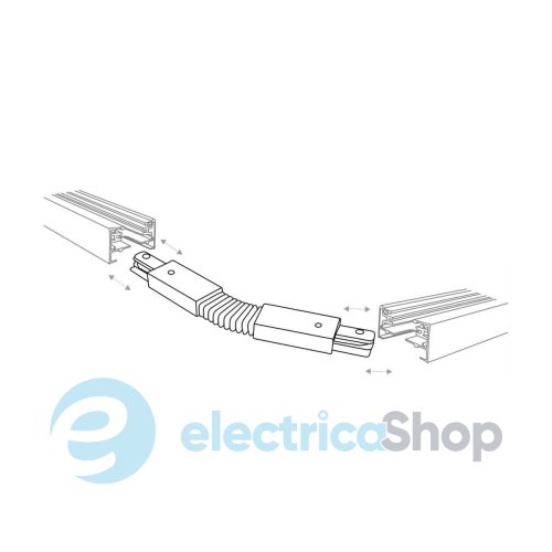 Гнучкий конектор Zuma Line BLACK 1-PHASE ELASTIC COUPLING однофазний 2060