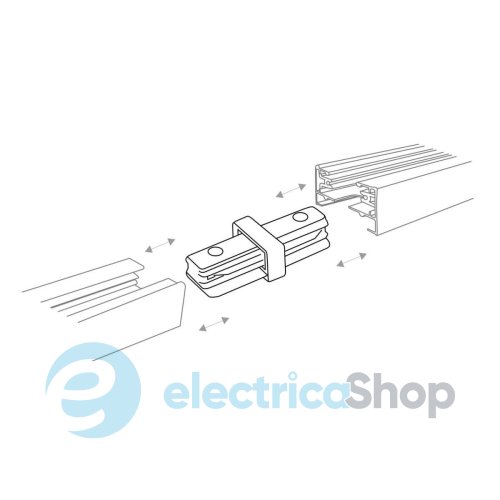Прямий конектор Zuma Line WHITE 1-PHASE I-COUPLING однофазний 2020