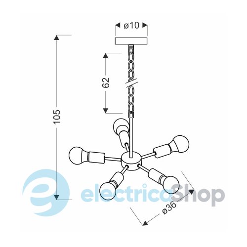 Люстра Candellux SPARTA 35-09388