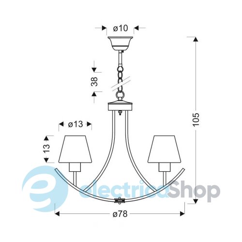 Люстра Candellux LONDYN 34-38838