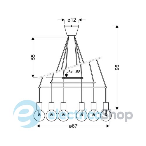 Люстра Candellux ALTO 36-70920