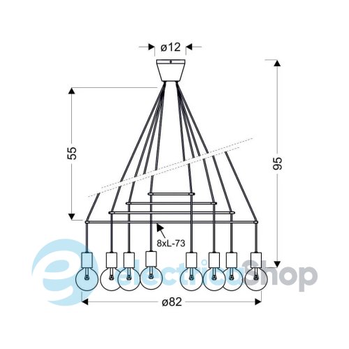 Люстра Candellux ALTO 38-70951