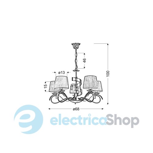 Люстра Candellux DENIS 35-23445