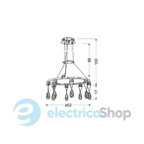 Люстра Candellux PRISMA 38-26064