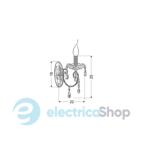 Бра Candellux AURORA 21-96121
