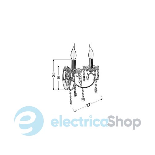 Бра Candellux AURORA 22-96138