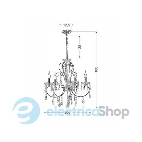 Люстра Candellux AURORA (35-08575)