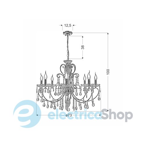 Люстра Candellux AURORA (38-73747)