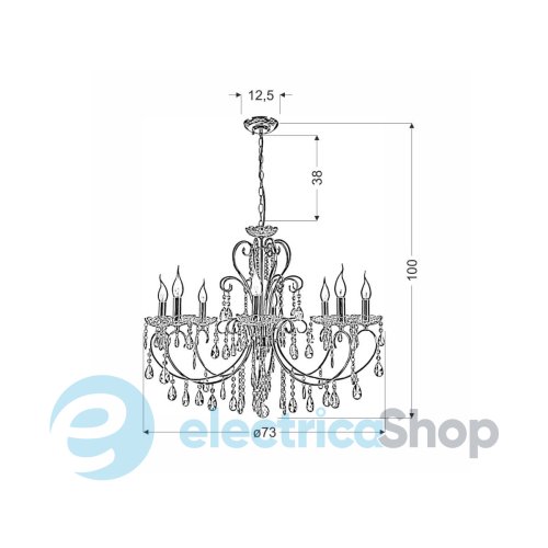 Люстра Candellux AURORA (38-98644)