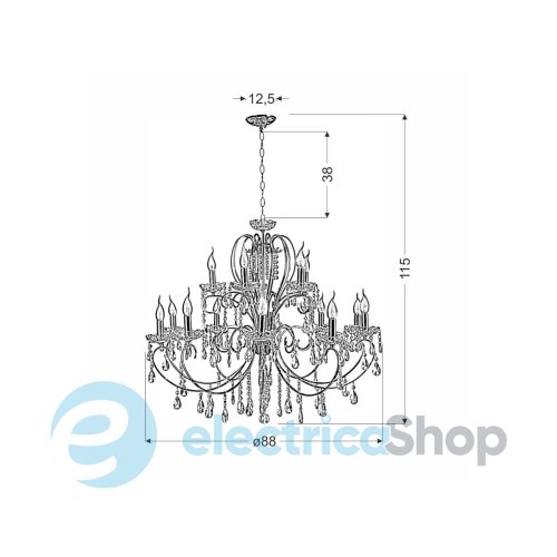 Люстра Candellux AURORA (30-99801)