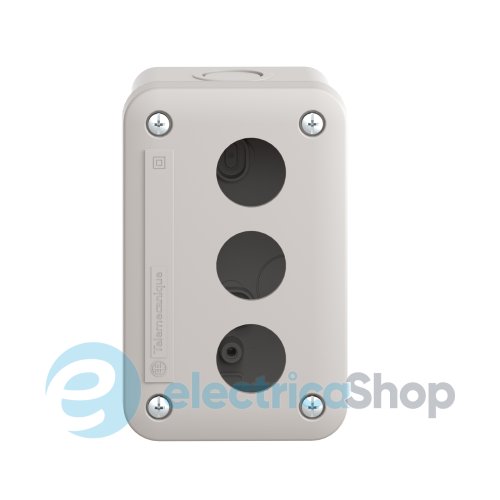 Пустой светло-серый кнопочный пост, 3 отверстия Harmony XALE Schneider Electric XALE3