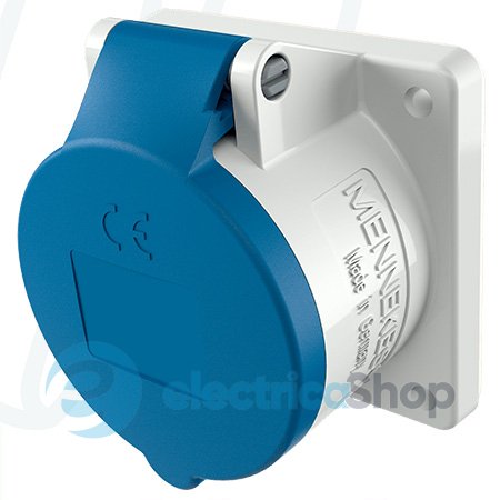 Розетка панельна 16A 3п 6г 230В, IP44 з TwinCONTACT, MENNEKES 1668